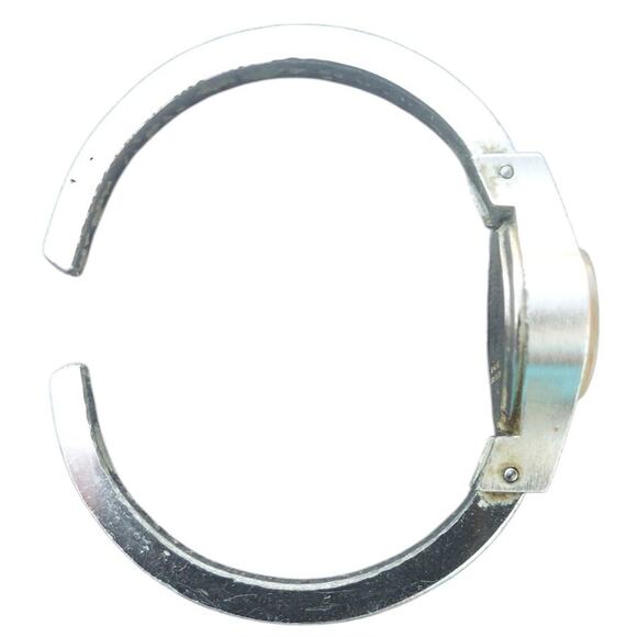 Vintage Timex Manual Wind Ladies Watch 22mm Silver Tone Open Cuff Bracelet - Picture 5 of 5